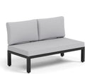 MFSTUDIO 6 Pieces Patio Furniture Set, Metal Outdoor Sectional Sofa Modular Outdoor Couch, Modern Patio Conversation Set with Coffee Table for Backyard, Garden