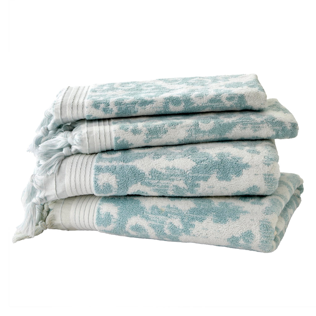 SKL Home Mirage Fringe 100% Turkish Cotton Hand Towel Set, Blush Small