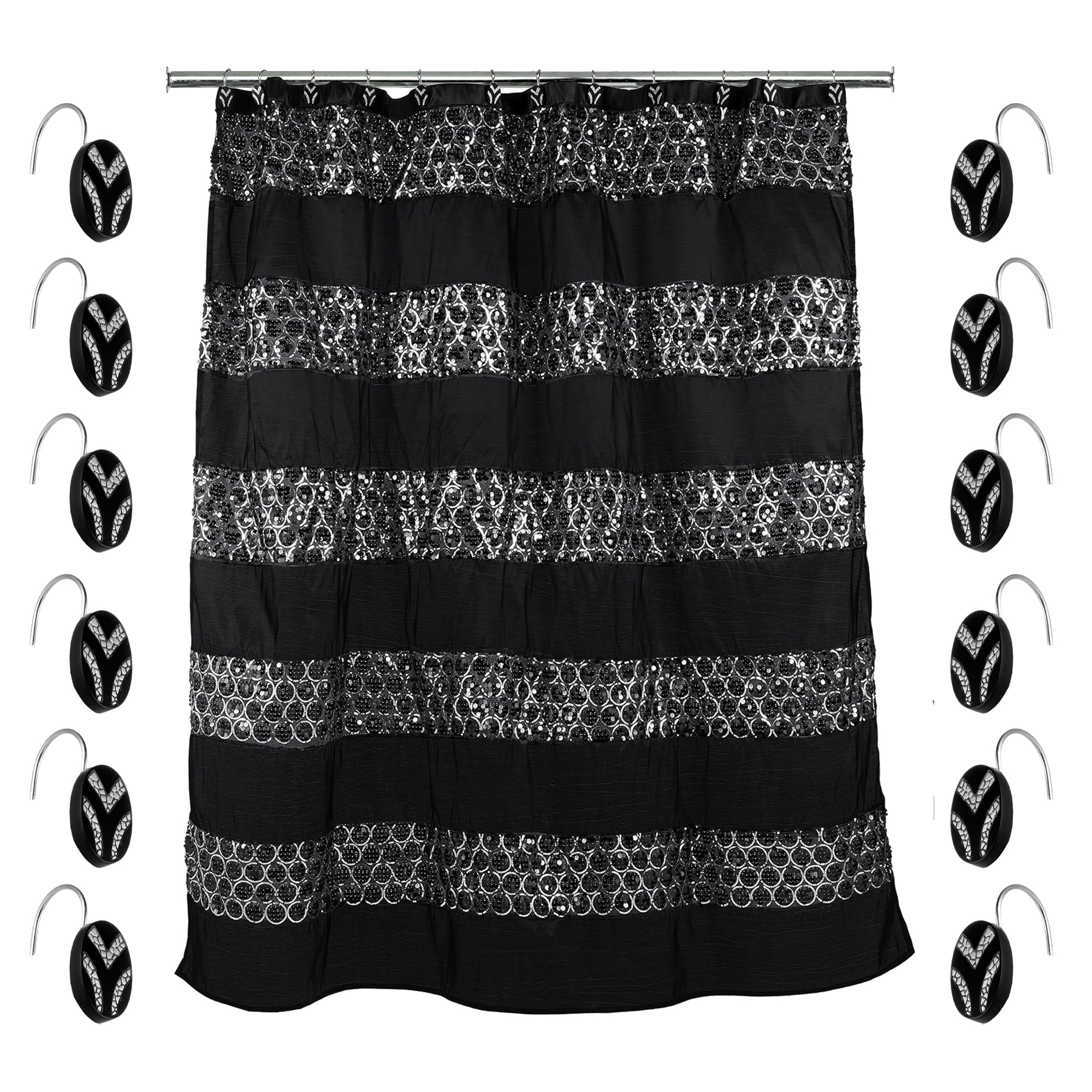 Zahari Home Rose Vine Bathroom Towel Set - 3 Piece Towel Set in Beige - Modern Decor, Unique Design