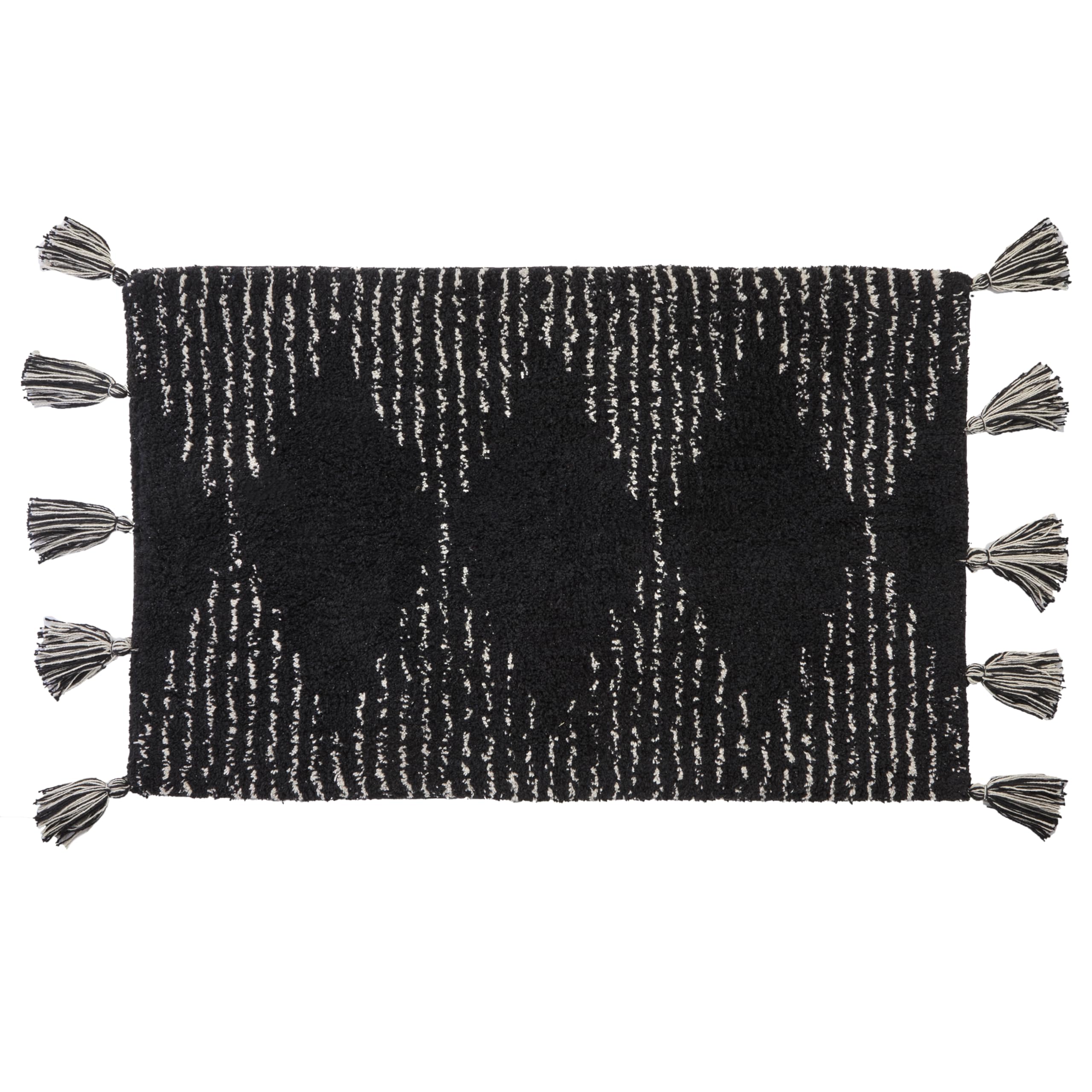 SKL Home Nador Jacquard Bath Towel, Black