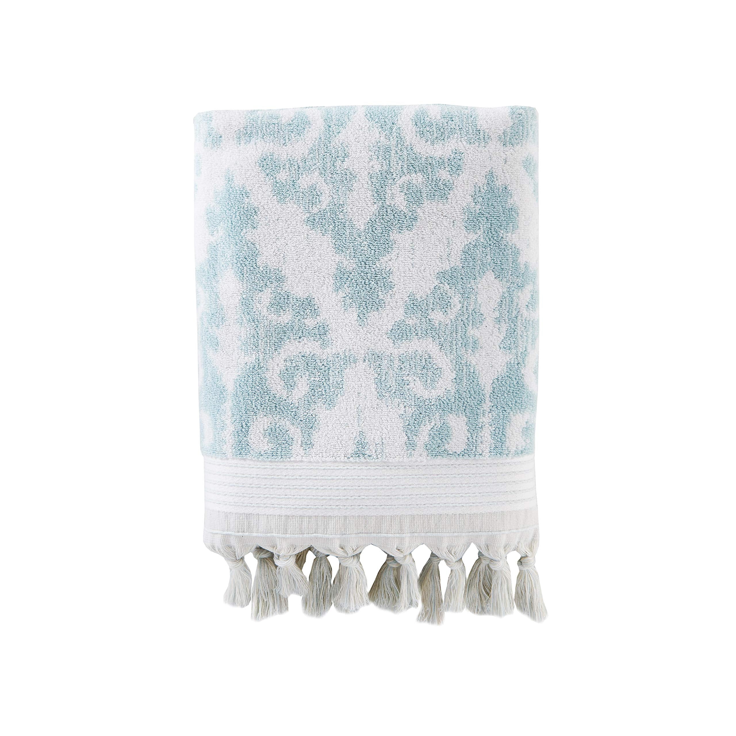 SKL Home Mirage Fringe 100% Turkish Cotton Bath Towel, Taupe 54.00" x 28.00"
