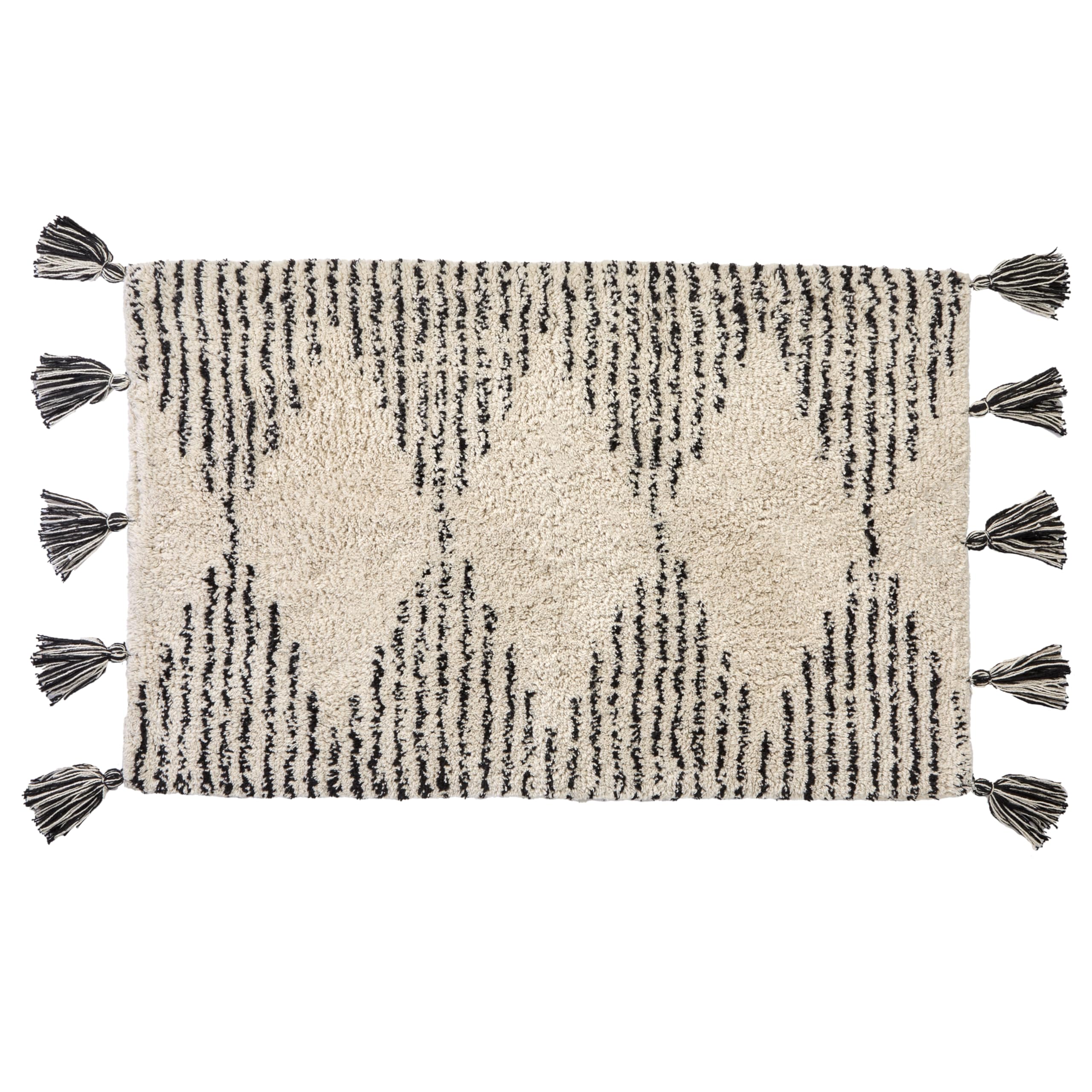 SKL Home Nador 2 Bath, 2 Hand Towel Set, Black