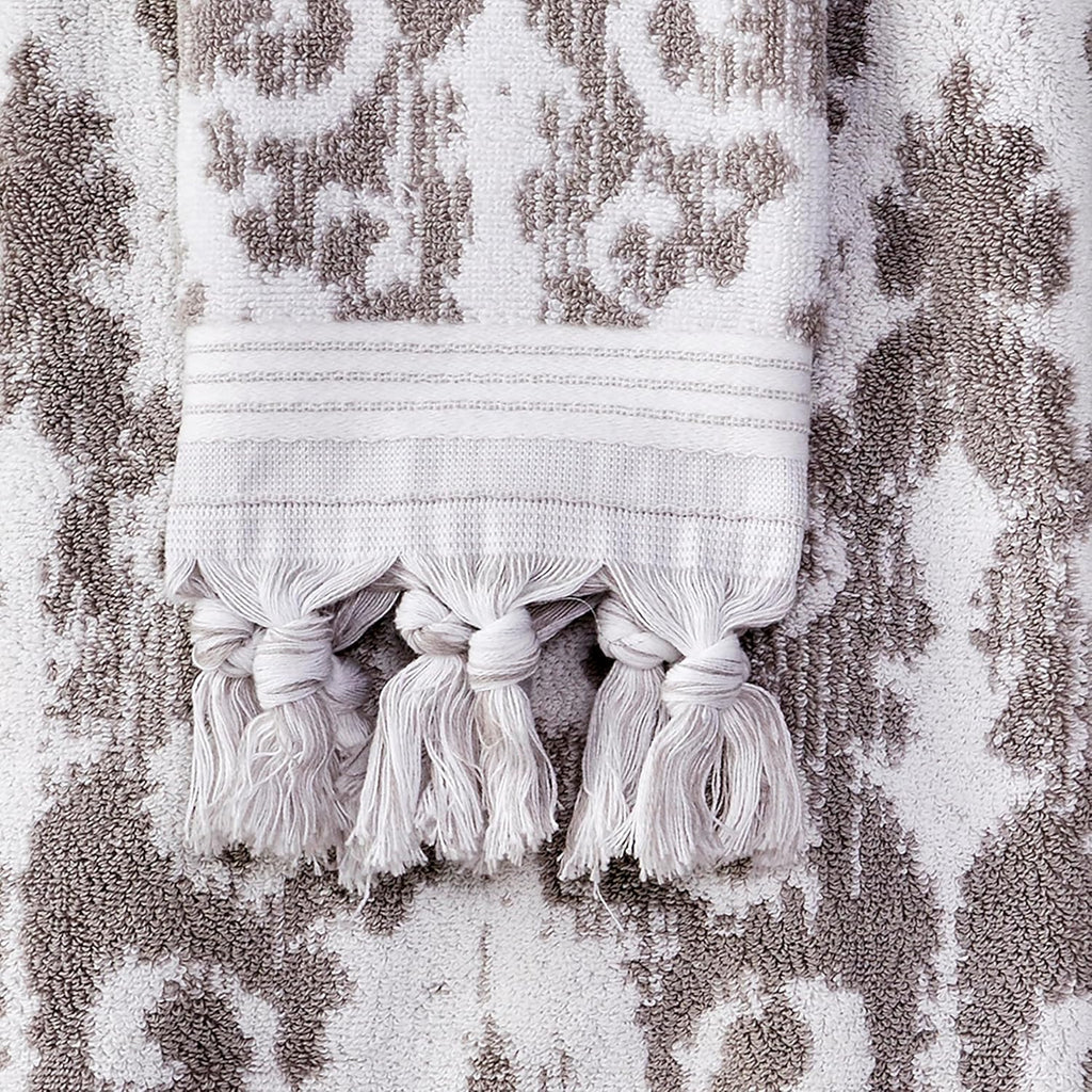 SKL Home Mirage Fringe 100% Turkish Cotton Bath Towel, Taupe 54.00" x 28.00"