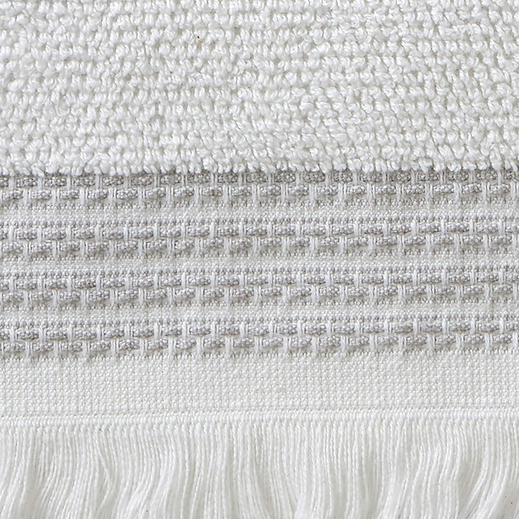 SKL Home Casual Fringe Bath Towel Set, 2-Pack, White